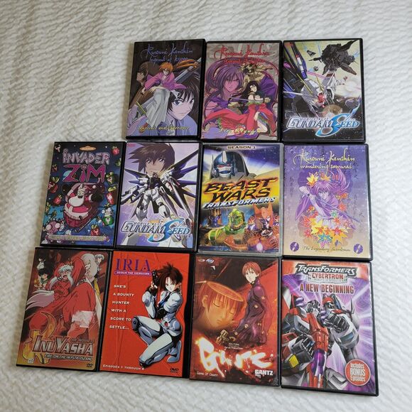 Anime DVDs Animated Stories Lot Gundam Inuyasha Iria Transformers Beast Wars TV - Picture 5 of 16